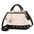 Women's Medium Pu Leather Solid Color Cute Ornament Square Zipper Crossbody Bag