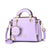 Women's Medium Pu Leather Solid Color Cute Square Zipper Crossbody Bag