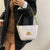 Women's Medium Pu Leather Solid Color Elegant Bucket Zipper Bucket Bag