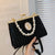 Women's Medium Pu Leather Solid Color Elegant Classic Style Sewing Thread Shell Buckle Shoulder Bag Crossbody Bag Dome Bag