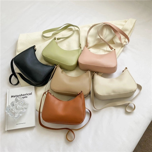 Women's Medium Pu Leather Solid Color Elegant Square Zipper Square Bag