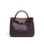 Women's Medium Pu Leather Solid Color Elegant Streetwear Square Magnetic Buckle Crossbody Bag