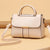 Women's Medium Pu Leather Solid Color Fashion Square Flip Cover Crossbody Bag