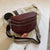 Women's Medium Pu Leather Solid Color Fashion Square Flip Cover Crossbody Bag