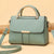 Women's Medium Pu Leather Solid Color Fashion Square Flip Cover Crossbody Bag