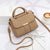 Women's Medium Pu Leather Solid Color Fashion Square Flip Cover Crossbody Bag