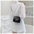 Women's Medium Pu Leather Solid Color Fashion Square Magnetic Buckle Crossbody Bag