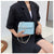 Women's Medium Pu Leather Solid Color Fashion Square Magnetic Buckle Crossbody Bag