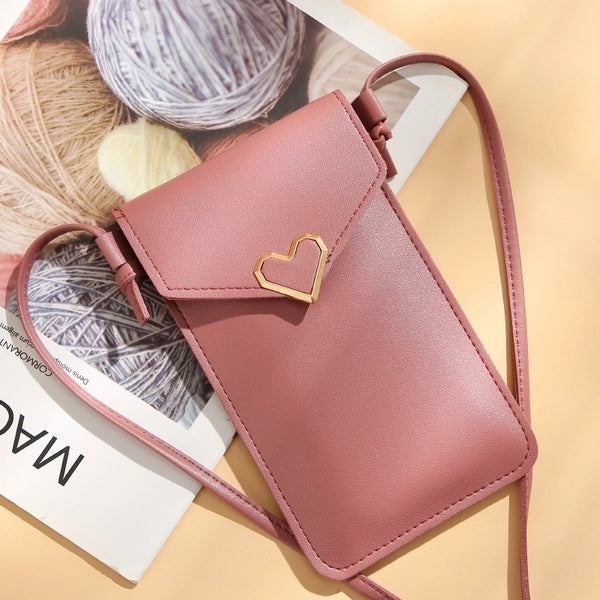 Women's Medium Pu Leather Solid Color Fashion Square Zipper Crossbody Bag