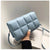 Women's Medium Pu Leather Solid Color Lingge Elegant Streetwear Square Magnetic Buckle Shoulder Bag Crossbody Bag Square Bag