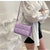 Women's Medium Pu Leather Solid Color Lingge Elegant Streetwear Square Magnetic Buckle Shoulder Bag Crossbody Bag Square Bag