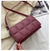 Women's Medium Pu Leather Solid Color Lingge Elegant Streetwear Square Magnetic Buckle Shoulder Bag Crossbody Bag Square Bag