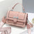 Women's Medium Pu Leather Solid Color Streetwear Flip Cover Crossbody Bag