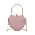 Women's Medium Pu Leather Solid Color Streetwear Heart-shaped Lock Clasp Crossbody Bag