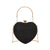 Women's Medium Pu Leather Solid Color Streetwear Heart-shaped Lock Clasp Crossbody Bag