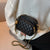 Women's Medium Pu Leather Solid Color Streetwear Oval Zipper Cloud Shape Bag