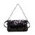 Women's Medium Pu Leather Solid Color Streetwear Square Magnetic Buckle Underarm Bag