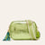 Women's Medium Pu Leather Solid Color Streetwear Square Zipper Camera Bag