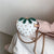 Women's Medium Pu Leather Strawberry Cute Heart-shaped Lock Clasp Crossbody Bag