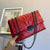 Women's Medium Pu Leather Streetwear Square Bag