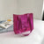 Women's Medium Pvc Solid Color Classic Style Square Open Jelly Bag