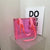 Women's Medium Pvc Solid Color Classic Style Square Open Jelly Bag