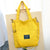 Women's Medium Spring&summer Canvas Letter Business Square Zipper Tote Bag