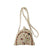 Women's Medium Straw Flower Butterfly Vacation Beach Weave Bucket Buckle Beach Bag