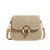 Women's Medium Straw Solid Color Basic Vacation Square Flip Cover Crossbody Bag