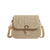 Women's Medium Straw Solid Color Classic Style Flip Cover Crossbody Bag