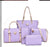 Women's Medium Summer Pu Leather Basic Bag Sets