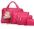 Women's Medium Summer Pu Leather Fashion Bag Sets