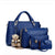 Women's Medium Summer Pu Leather Fashion Bag Sets