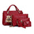 Women's Medium Summer Pu Leather Fashion Bag Sets