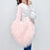 Women's Medium Winter Spring Autumn Tan Wool Streetwear Heart-shaped Bag