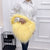 Women's Medium Winter Spring Autumn Tan Wool Streetwear Heart-shaped Bag