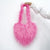 Women's Medium Winter Spring Autumn Tan Wool Streetwear Heart-shaped Bag