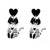 Women's Men's Fashion Halloween Pattern Cat Acrylic Earrings Animal Pattern No Inlaid Drop Earrings