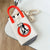 Women's Mini All Seasons Knit Animal Heart Shape Elegant Basic Bucket Buckle Shoulder Bag Handbag