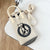 Women's Mini All Seasons Knit Animal Heart Shape Elegant Basic Bucket Buckle Shoulder Bag Handbag