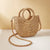 Women's Mini All Seasons Paper Solid Color Vacation Oval String Shoulder Bag Handbag