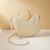 Women's Mini All Seasons Paper Solid Color Vacation Oval String Shoulder Bag Handbag