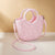 Women's Mini All Seasons Paper Solid Color Vacation Oval String Shoulder Bag Handbag