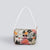 Women's Mini All Seasons Straw Color Block Streetwear Square Lock Clasp Shoulder Bag