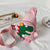 Women's Mini Nylon Cartoon Dinosaur Fashion Zipper Crossbody Bag