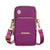 Women's Mini Nylon Hot Air Balloon Solid Color Basic Square Zipper Crossbody Bag