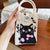 Women's Mini Polyester Geometric Floral Streetwear Square Buckle Crossbody Bag