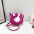 Women's Mini Pu Leather Animal Cute Square Magnetic Buckle Crossbody Bag