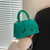 Women's Mini Pu Leather Solid Color Classic Style Magnetic Buckle Handbag