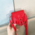 Women's Mini Pu Leather Solid Color Fashion Round Magnetic Buckle Crossbody Bag